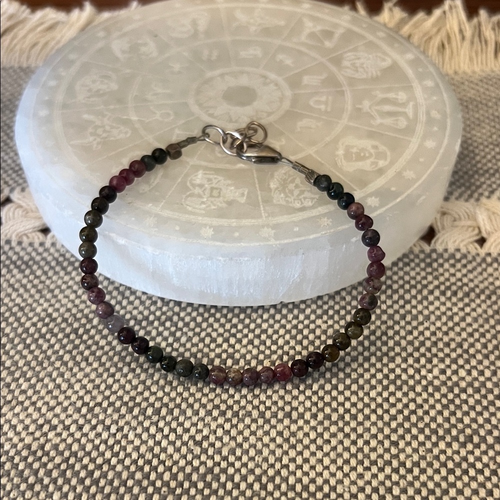 Tourmaline Beaded Bracelet - Multicolor